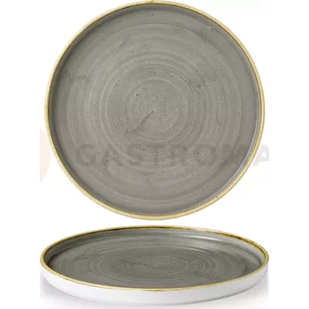 Talíř Plytký talíř z porcelánu s okrajem, 26 cm | CHURCHILL, Stonecast Peppercorn Grey