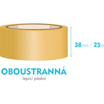 Lepící páska oboustranná - 38mm x 25m
