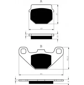 Brzda pro motocykl Přední brzdové destičky Goldfren Suzuki RM 80 1986-1995 směs AD