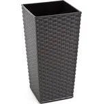 Lamela LAMELA, květináč FINEZIA RATAN 250 x 250 mm, grafitový