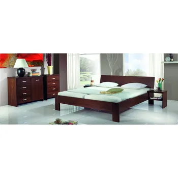 Postel FMP-lignum Masivní postel Stela Buk - masiv 719 Eben, lak 120x200 cm