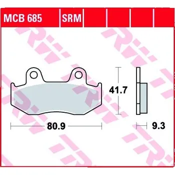 Brzda pro motocykl Přední brzdové destičky TRW / Lucas Honda PS 125 i 2007 -