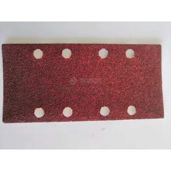 Brusný papír BOSCH 2608605886 brusný papír 1 ks s 8 otvory pro vibrační brusky 80x166 P180 bez suchého zipu