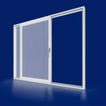 Vchodové dveře Bílé plastové posuvné dveře Smart-Slide 230x210 cm