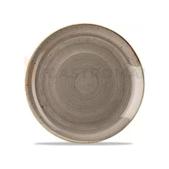 Talíř Mělký talíř šedý, ručně zdobený 16,5 cm | CHURCHILL, Stonecast Peppercorn Grey