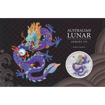 Stříbrná mince Rok Draka 1 Oz 2024 - LUNÁRNÍ SÉRIE III. P...