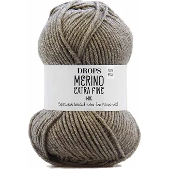 Volný čas Drops Merino Extra Fine 07 světlá hnědá