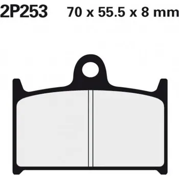 Brzda pro motocykl Přední brzdové destičky Nissin Yamaha TZ 250 1990 - 2001 směs ST