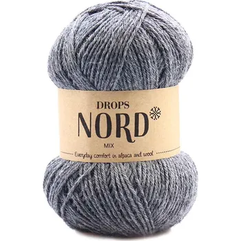 Příze Drops Nord MIX 05 šedá
