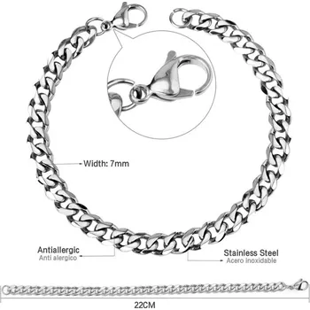Náramek Elegantní dámský náramek z chirurgické oceli - BC700622S