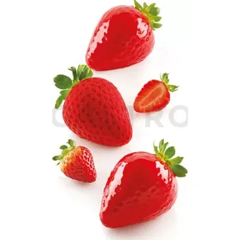Výroba svíčky Sada forem pro přípravu chlazených dezertů - 5 ks, 120 ml, 60x77x54 mm - Fragola 120 | SILIKOMART, 3D Fruits