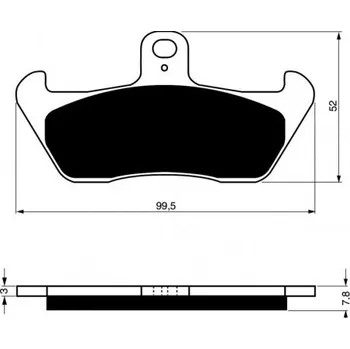 Brzda pro motocykl Přední brzdové destičky Goldfren Cagiva Supercity 50 1993-1997 směs S3