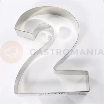 Výroba svíčky Forma ve tvaru číslice, číslo 2 - 300x40 mm - 40H4X02 | MARTELLATO, Numbers Cake