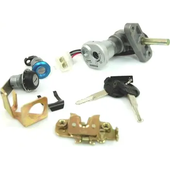 Motozámek spínací skříňka + sada zámků skútry CPI - 4 piny konektor samice