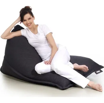 Sedací pytel Sedací vak LOFTY PREMIUM tmavě-šedý