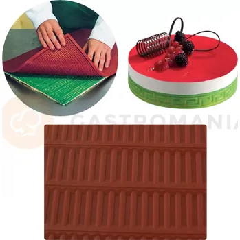 Čokoládová tyčinka Strukturální silikonová podložka, 600x400 mm, 30 mm - RELIEF4 | MARTELLATO, Tappeto