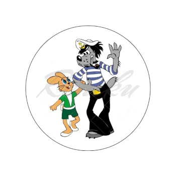 Jedlá dekorace na dort JEN POČKEJ kámoši, VARIANTA Jedlý papír 283