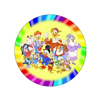 Jedlá dekorace na dort KAČEŘÍ PŘÍBĚHY duha, VARIANTA Jedlý papír 1022