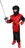 Rappa Dětský kostým Ninja červený e-obal, M