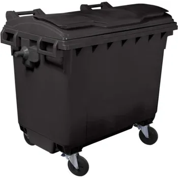 Popelnice NAODPAD Plastový kontejner 660 l černý