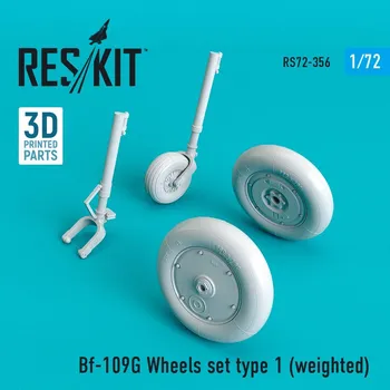 Plastikový model 1/72 Bf-109G Wheels set type 1 (weighted)