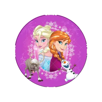 Jedlá dekorace na dort ANNA A ELZA fialová, VARIANTA Jedlý papír 999