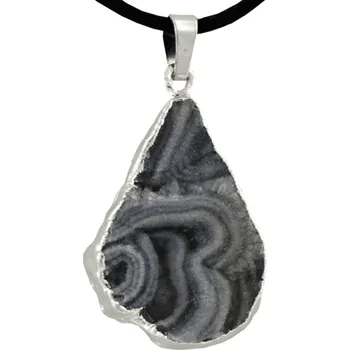 Přírodní kámen Milujeme Kameny Chalcedon modrý - přívěšek drúza 93190