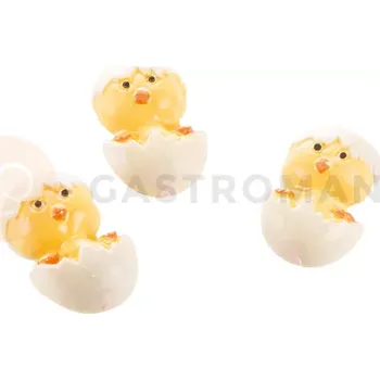 Výrobník cukrové vaty Forma na pralinky a čokoládky - kuřátko ve skořápce na špejli, 4x 35x55x16 mm - 902226 Easter chick | SILIKOMART, EasyChoc