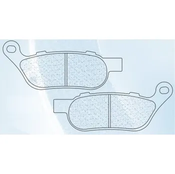 Brzda pro motocykl Zadní brzdové destičky CL-Brakes HARLEY DAVIDSON FXDC Dyna Super Glide Custom 1584 2008-2012 směs RX3