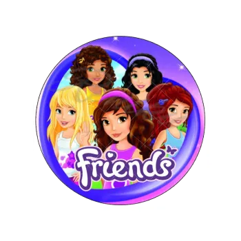 Jedlá dekorace na dort LEGO FRIENDS, VARIANTA Jedlý papír 655