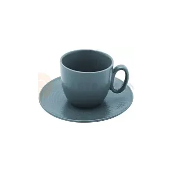 Modrý kameninový šálek na espresso 115 ml | DEGRENNE, Modulo Nature