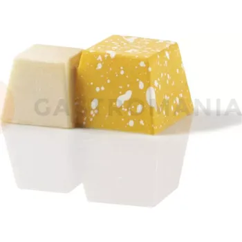 Výrobník cukrové vaty Polykarbonátová forma na 3D pralinky, čtverec - 10 g - MA4011 | MARTELLATO, Double
