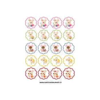 Jedlá dekorace na dort VELIKONOČNÍ, VARIANTA Jedlý papír 1394