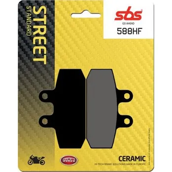 Brzda pro motocykl Zadní brzdové destičky SBS Moto Guzzi V7 750 Stone 2012 - 2014 směs HF