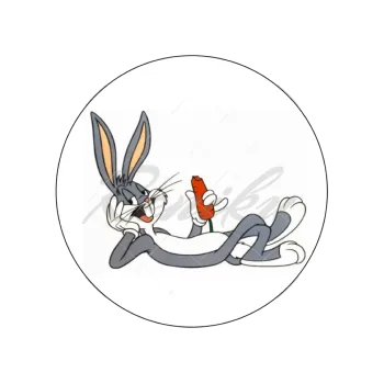 Jedlá dekorace na dort BAX BUNNY ležící, VARIANTA Jedlý papír 123