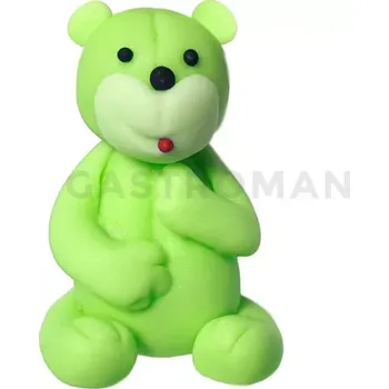 Výroba svíčky Medvídek, cukrová figurka 6 cm, limetkový | MAGMART, ZW-M