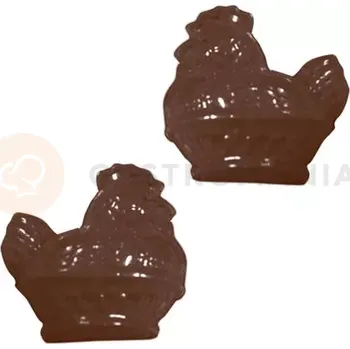 Čokoládová tyčinka Forma na čokoládu - Slepice, 3+3 ks, 54x54x16 mm - 90-2330 | MARTELLATO, Choco Light