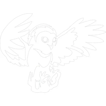 Samolepicí dekorace na vozidlo Sova 3 samolepka na auto - zelená / 10x7 cm