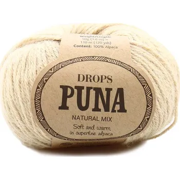 Příze Drops Puna NATURAL MIX 02 béžová