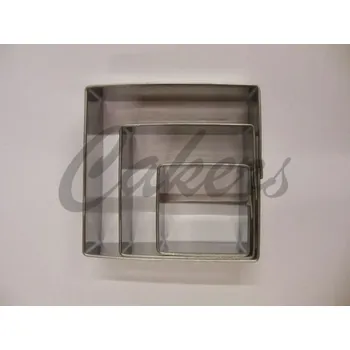 Čokoláda Sada vykrajovátek Čtverce (3 ks)