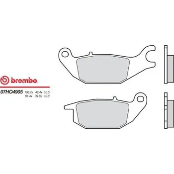 Motodíl Zadní brzdové destičky Brembo Yamaha 150 YZF R15 2014 - směs 05
