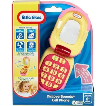 Hračka pro nejmenší Eichhorn TELEFON ZVUKOVÝ SE ZRCÁTKEM RŮŽOVÝ 614262