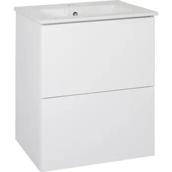 Koupelnový nábytek BPS-koupelny Koupelnová skříňka s keramickým umyvadlem Swing W 50, bílá