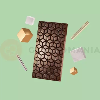 Výrobník cukrové vaty Polykarbonátová forma na tabulkovou čokoládu, 3 ks x 100 g - MA2016 | MARTELLATO, Signs