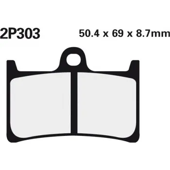 Brzda pro motocykl Přední brzdové destičky Nissin Yamaha XJR 1300 SP 2001 směs ST