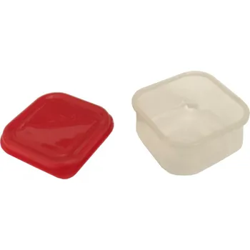 Dóza na potraviny DUE ESSE DUE ESSE, Sada 6 ks dóz s víkem 6,5 x 6,5 x 4 cm, červená