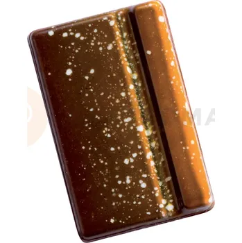 Čokoládová tyčinka Polykarbonátová forma k vytvoření čokoládových tvarů, obdélné - 20 ks x 4g, 42x27x5 mm - MA6004 | MARTELLATO, Napolitain