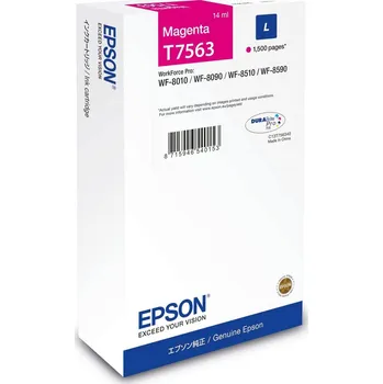 Epson T7563 L C13T75634N purpurová (magenta) originální cartridge