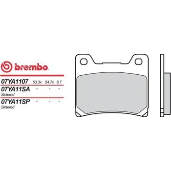 Brzda pro motocykl Přední brzdové destičky Brembo Yamaha 1200 V MAX 1985 - 1992 směs 07