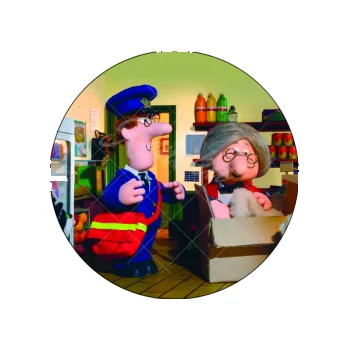 Jedlá dekorace na dort POŠŤÁK PAT doručuje, VARIANTA Jedlý papír 1129